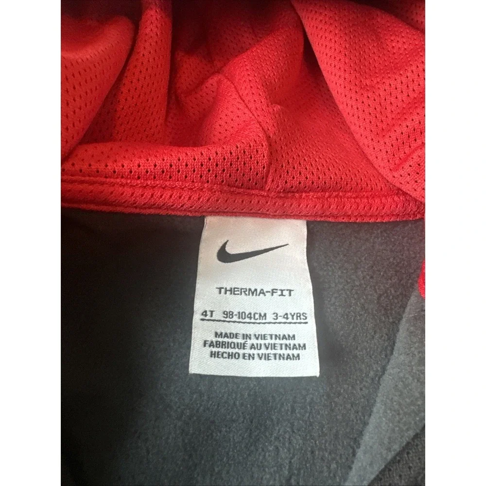 Nike Toddler Boys Size 4T 2-Pc Track Zip Jacket & Jogger Pants Set Black Heather